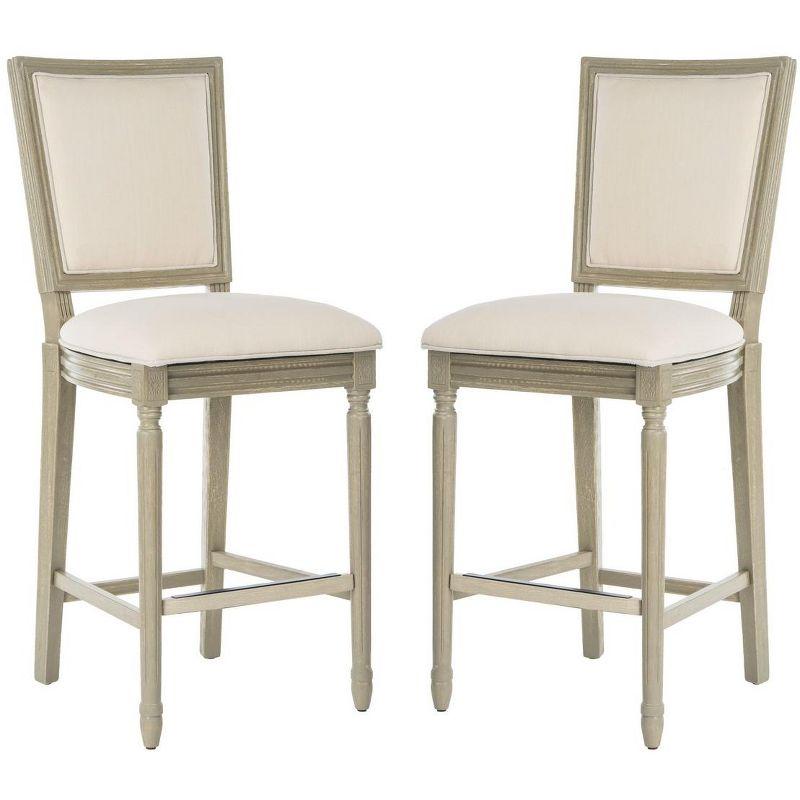 Buchanan Rectangle Bar Stool (Set of 2)  - Safavieh