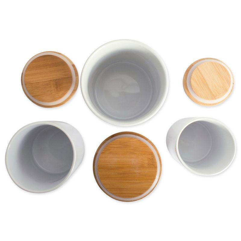 Everly Quinn 3 Pcs Ceramic Canisters Set for Sugar Coffee Tea, Luxurious Storage Containers Sets with Lids (Set of 3)
