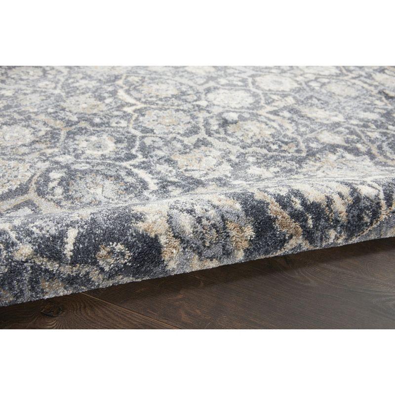 Nourison Home Moroccan Celebration KI385 Navy/Beige/Gray Indoor Area Rug - 5'3 X 7'3