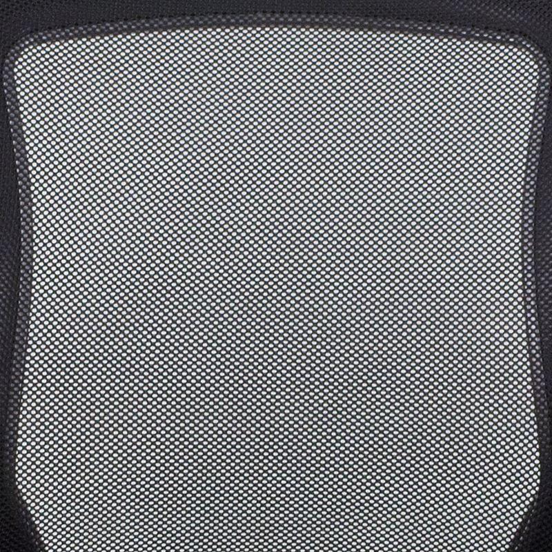 Flash Furniture Mid-Back Black Mesh Swivel Ergonomic Task Office Chair with Gray Frame and Flip-Up Arms