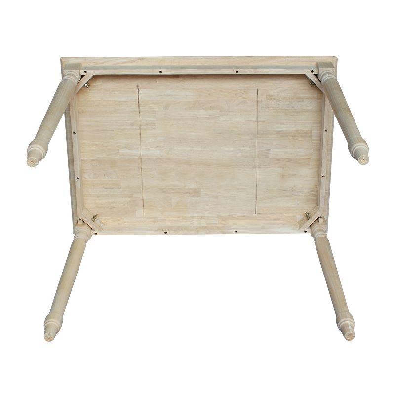 International Concepts Turned Counter Height Solid Wood Dining Table