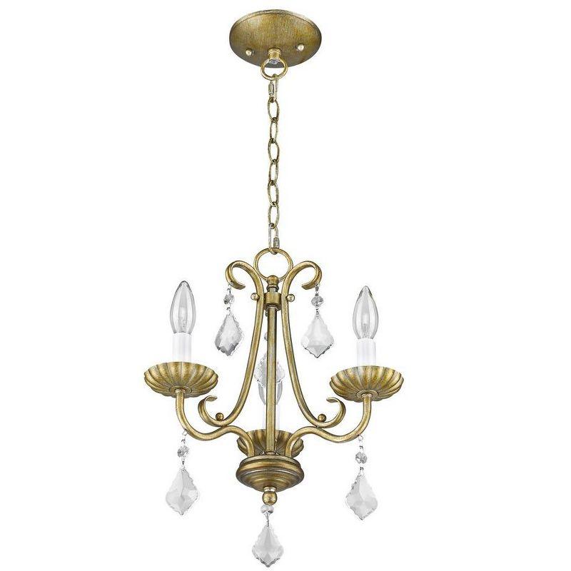 Livex Lighting Daphne 3 - Light Chandelier in  Antique Gold Leaf