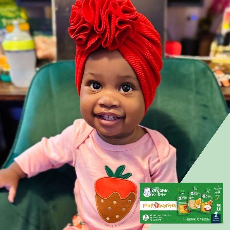 Gerber Stage 2 Organic Baby Food Pouches - Fruit & Veggie Value Pack - 3.5oz/9pk
