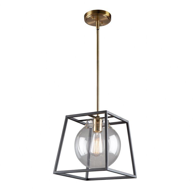 Artcraft Lighting Bridgetown 1 - Light Pendant in  Black/Harvest Brass