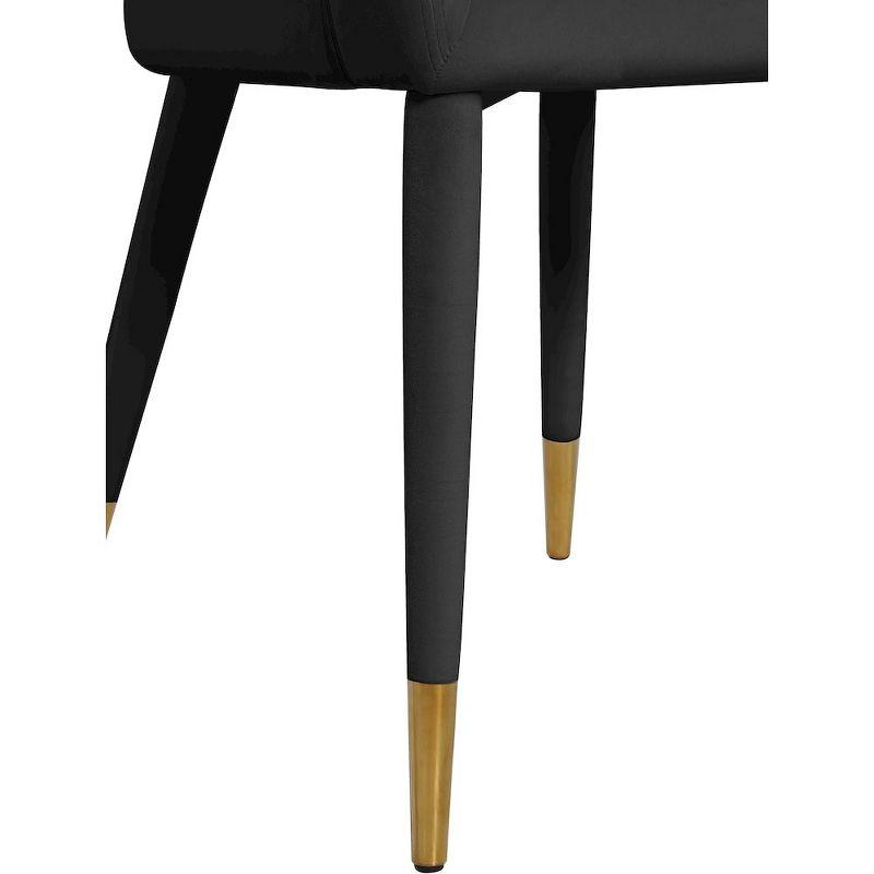 Meridian Furniture,Destiny Black Velvet Dining Chair