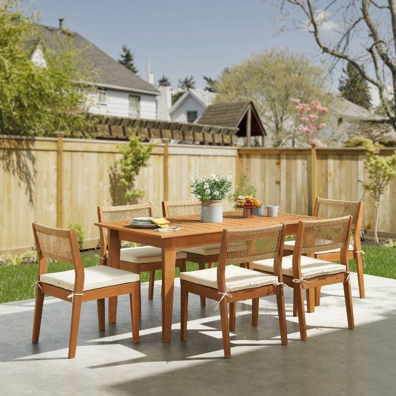 Alaterre Furniture 7pc Barton Outdoor Weather Resistant Dining Set