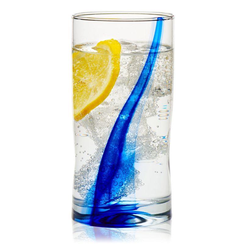 Blue Ribbon Libbey Impressions 16-Piece Tumbler and Rocks Glass Set