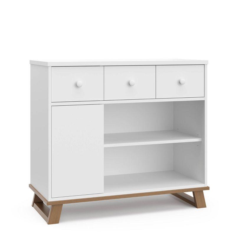 Storkcraft Modern 2 Drawer Dresser with Removable Changing Table Topper