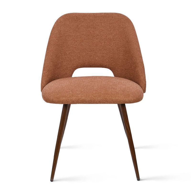 Set of 4 Edwin Upholstered Side Chair Walnut Legs -Maison Boucle