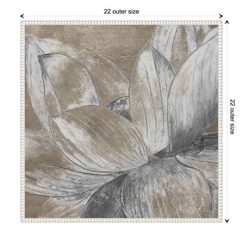 Amanti Art Soft Lotus Blossom by Patricia Pinto Canvas Wall Art Print Framed 22 x 22-in.