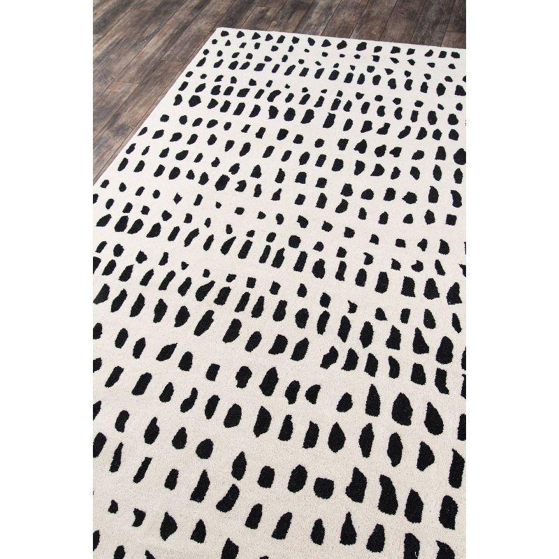 3'6"x5'6" Delmar Area Rug Ivory - Novogratz by Momeni: Chevron Pattern, Low Pile Wool, Indoor Accent Rug