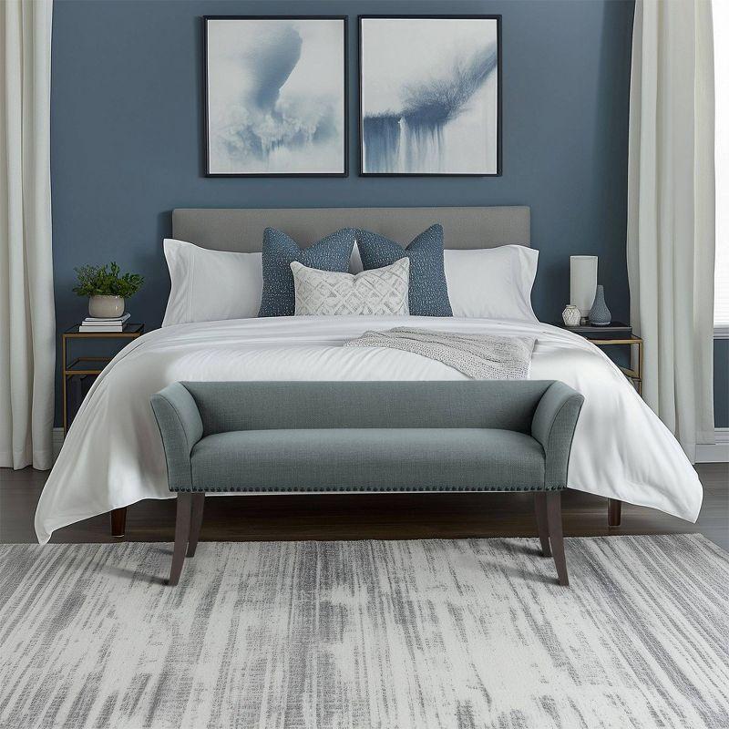 GZMWON 1 Polyester Upholstered Bench Bedroom Bench Modern Bench Accent Bench