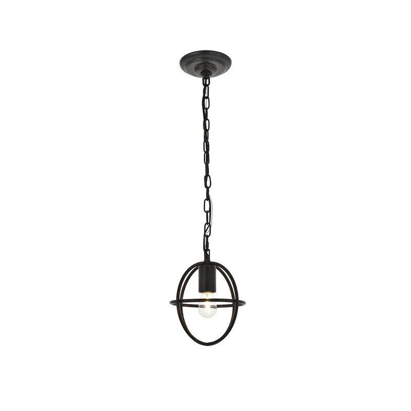 Elegant Lighting Octavia 1 light dark brown Pendant
