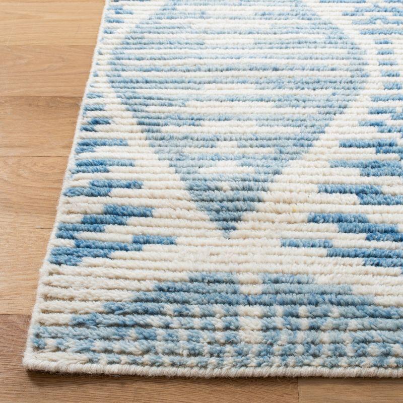 Kenya KNY175 Hand Knotted Area Rug - Light Blue/Ivory - 8'x10' - Safavieh