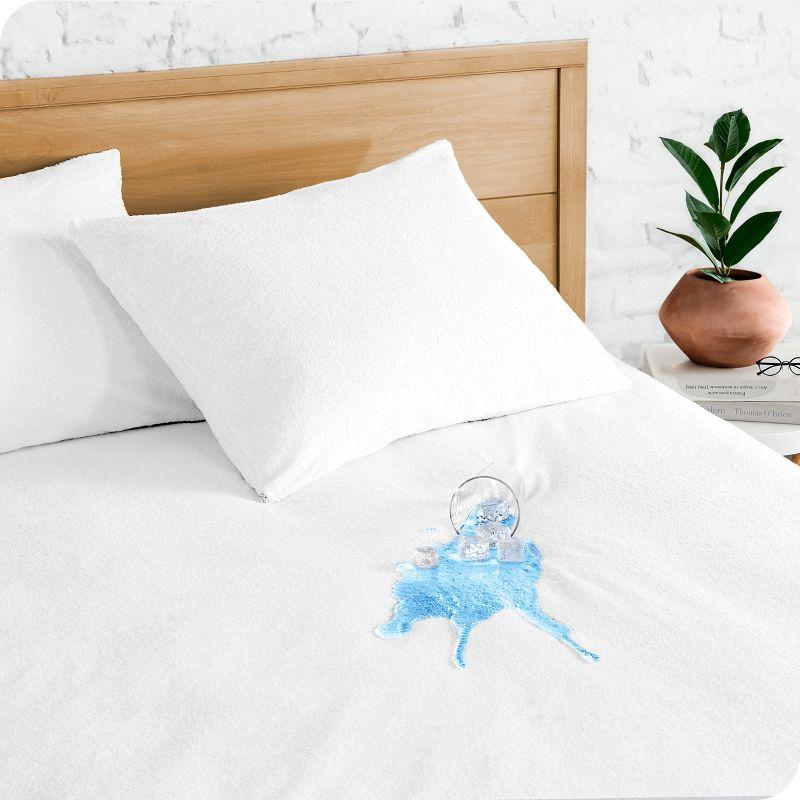 Bare Home Waterproof Fitted Mattress Protector Mattress Protector Case Pack