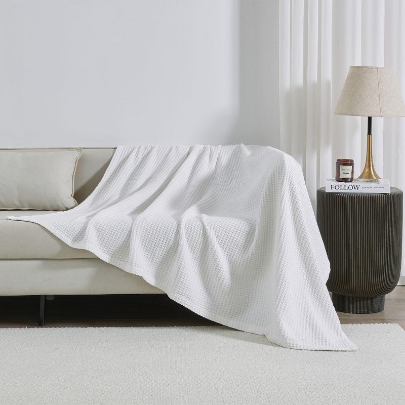 100% Cotton Waffle Weave Blanket