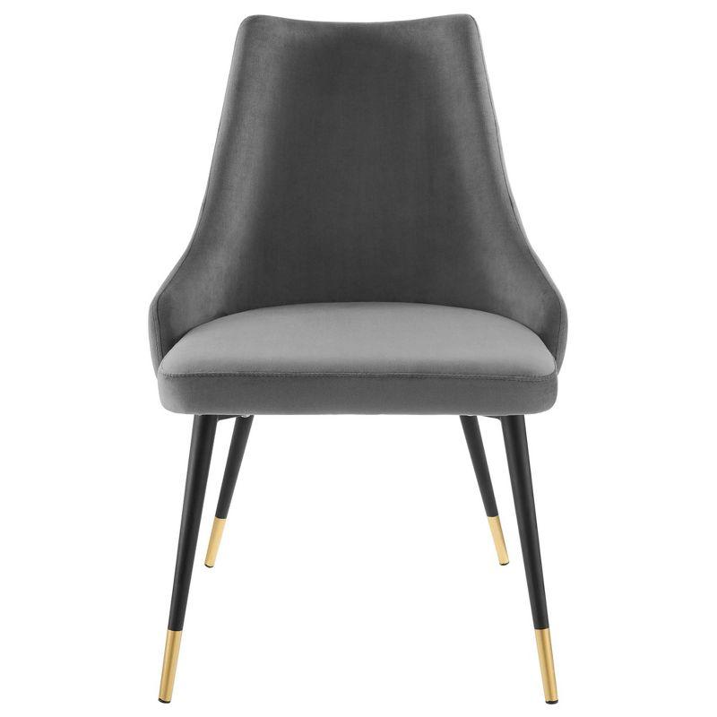 Modway Adorn Tufted Performance Velvet Accent Dining Side Chair, Gray