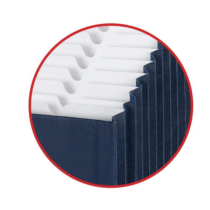 Navy Blue 12-Pocket Tiered Expanding File Organizer