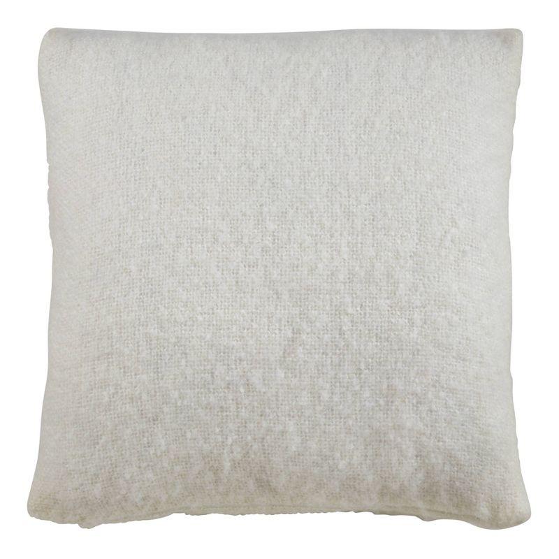Saro Angora Collection Reversible Throw Pillow