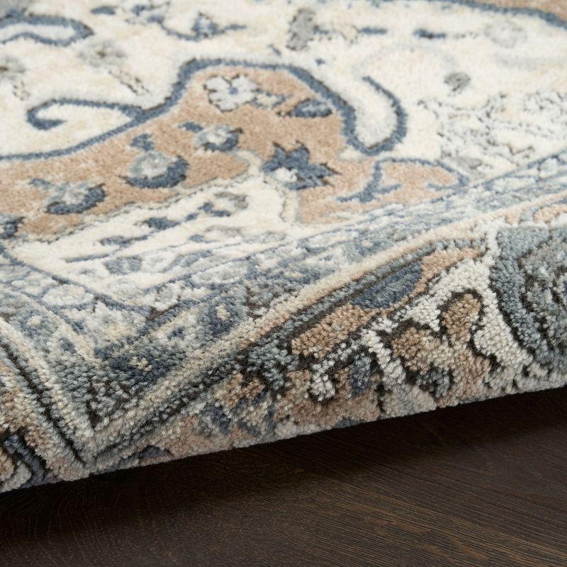 Nourison Concerto 2'2" x 10' Ivory Grey Taupe Vintage Indoor Rug