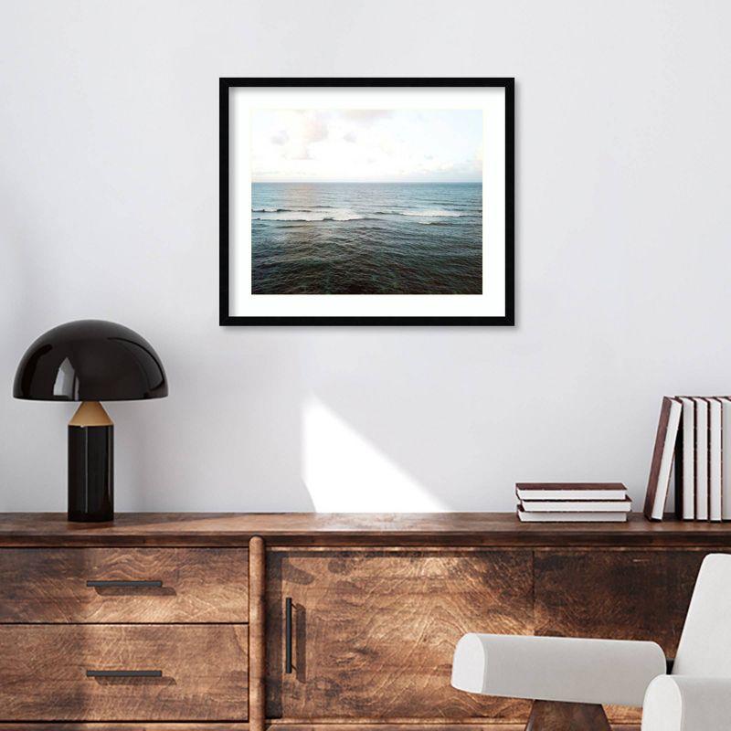 Where The Ocean Meets The Sky by Rachel Dowd: Serene Seascape, Modern Decor - Amanti Art