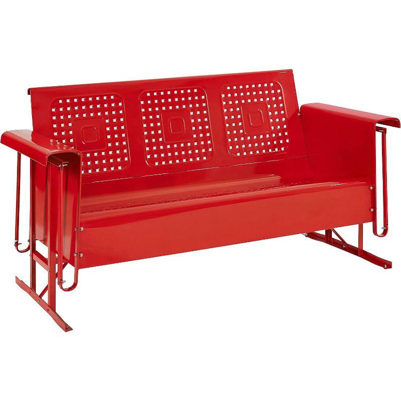 Crosley Bates Outdoor Sofa Glider Bright Red