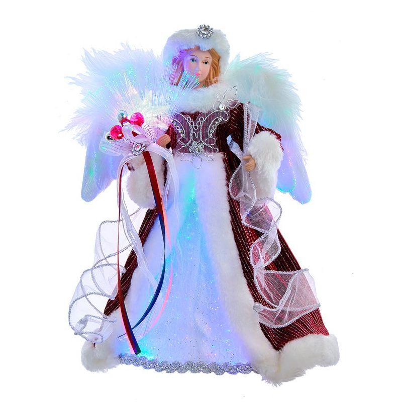 Angel Tree Topper with Fiberoptic LED Lights