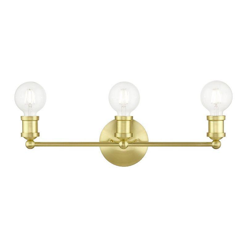 Livex Lighting Lansdale 3 - Light Vanity in  Satin Brass