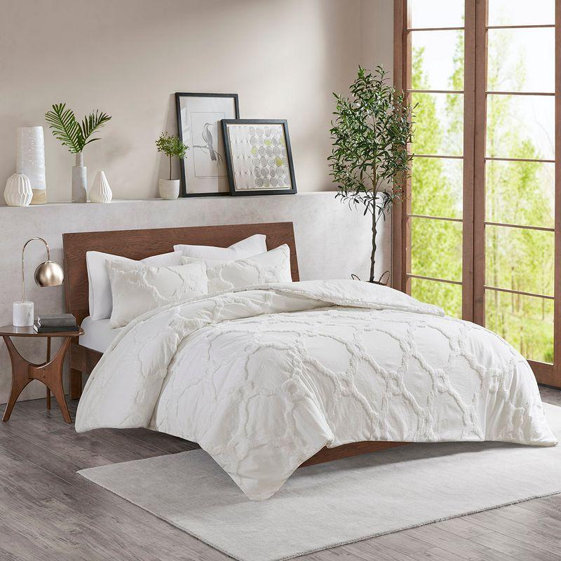 Pacey 3 Piece Tufted Cotton Chenille Comforter Set