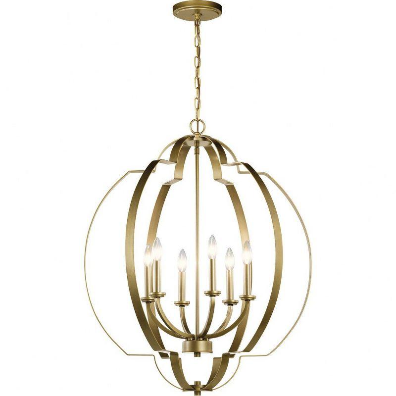 Kichler Lighting Voleta 6 - Light Chandelier in  Natural Brass