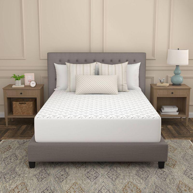 Sealy Full FLEX Charcoal Waterproof Machine Washable Fitted Mattress Protector: Hypoallergenic, Knitted Polyester, Fits 18" Depth