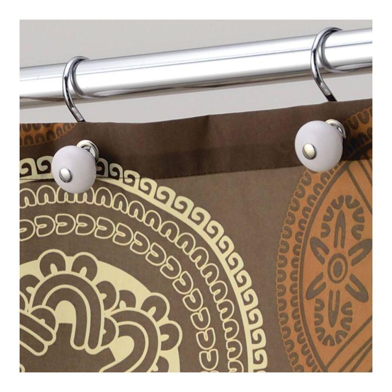 iDesign Bazaar Geometric Shower Curtain