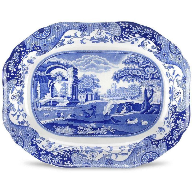 Spode Blue Italian Oval Platter 14" Medium