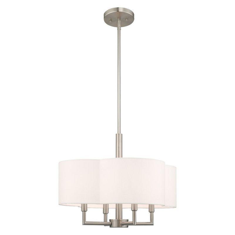 Livex Lighting Chelsea 4 - Light Chandelier in  Brushed Nickel