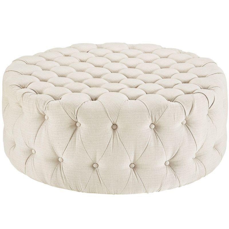 Modway Copper Grove Harrison Blue Amour Fabric Ottoman