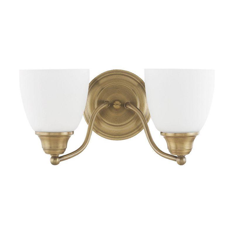 Livex Lighting Somerville 2 - Light Vanity in  Antique Brass