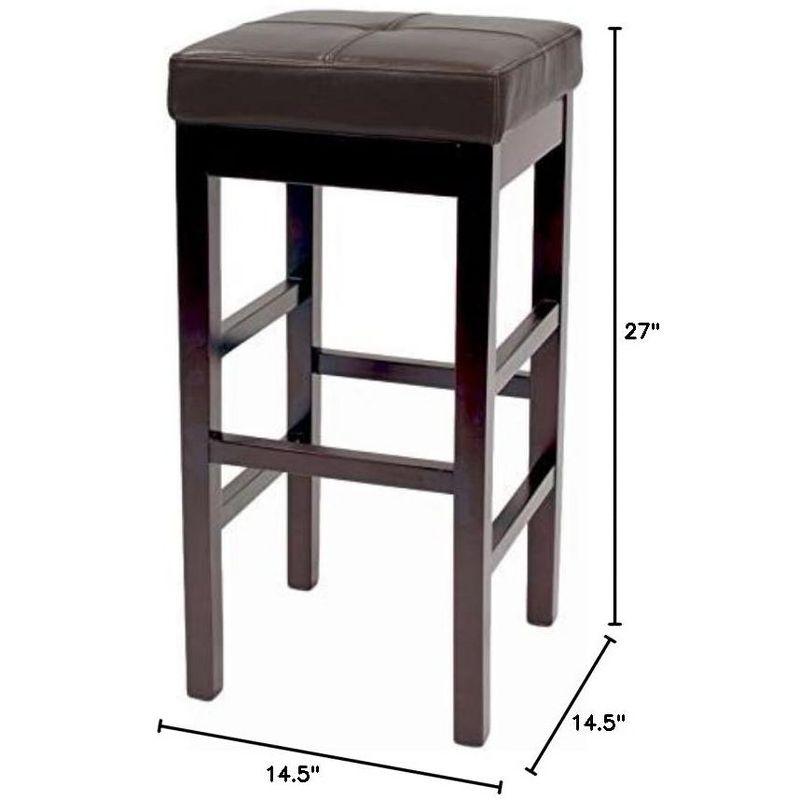 New Pacific Direct Valencia Backless Bicast Leather Counter Stool