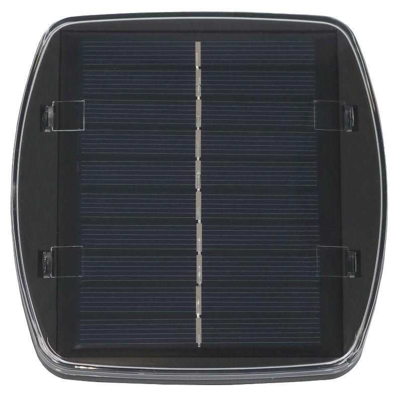 Sunnydaze Outdoor Solution-Dyed Sunbrella Pool Patio Umbrella with Solar LED Light Bars and Tilt - 9' - Navy Blue