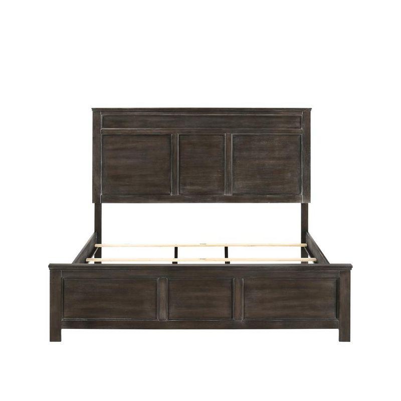 New Classic Furniture, Andover Twin Size Solid Wood Bed in Nutmeg