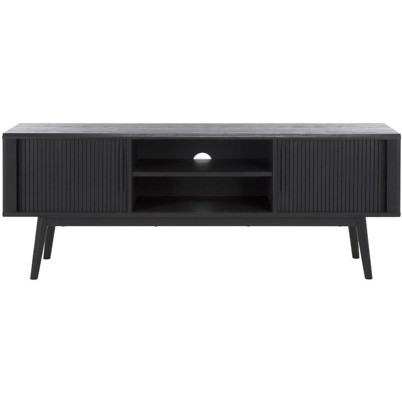 Aphra 2 Door 2 Shelf Media Stand - MED9624 - Black - Safavieh