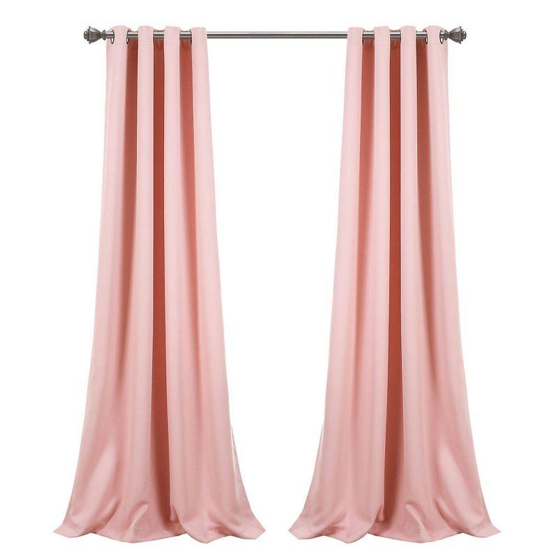 Insulated Polyester Blackout Curtain Pair