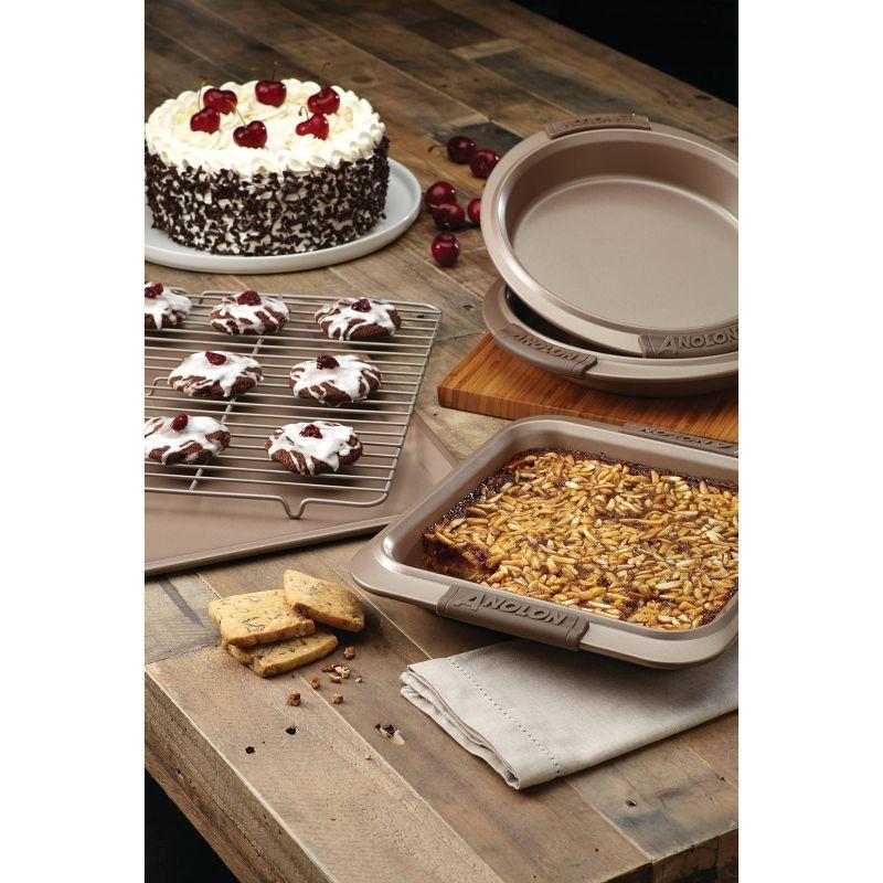 Anolon Advanced Nonstick Bakeware / Baking Set with Silicone Grips