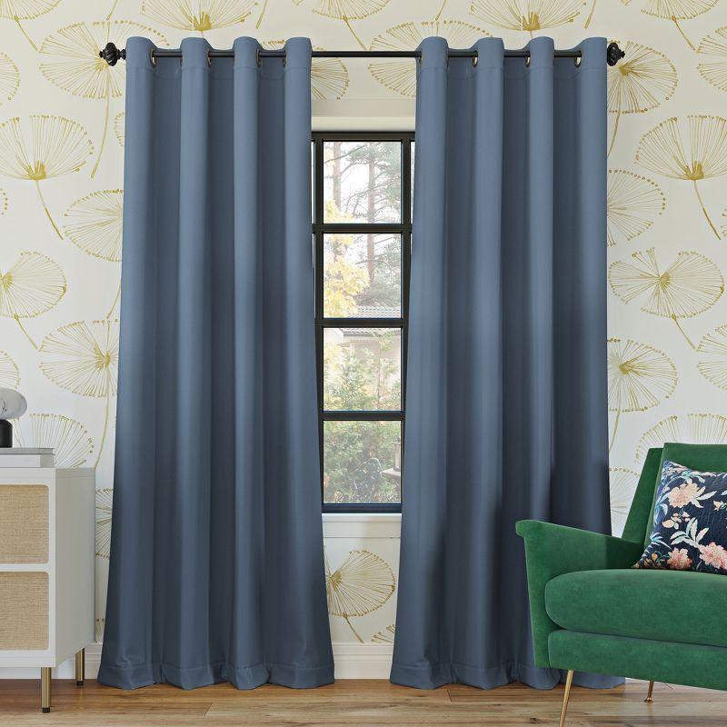 Sun Zero Oslo Theater Grade Extreme 100% Blackout Grommet Curtain Panel