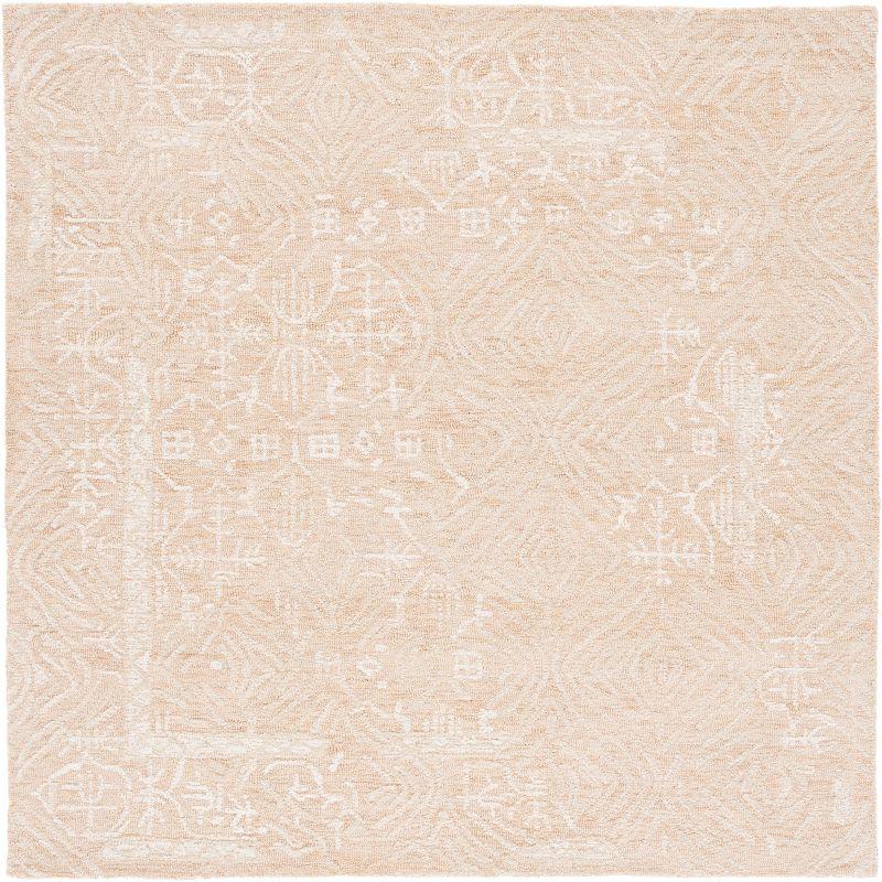Metro MET905 Hand Tufted Area Rug - Gold/Ivory - 6'x6' - Safavieh.