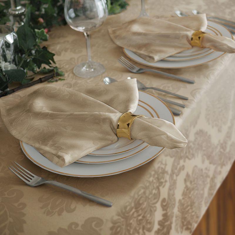 Elrene Barcelona Jacquard Damask Stain Resistant Tablecloth ~ Elrene Home Fashions