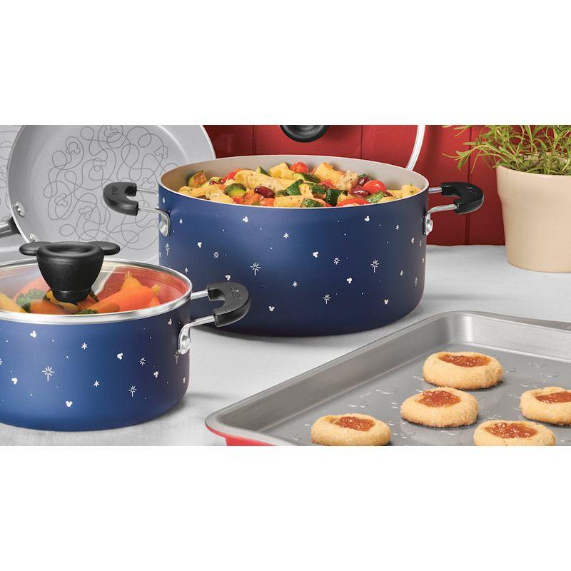 Red Aluminum Disney Nonstick 7-Piece Cookware Set