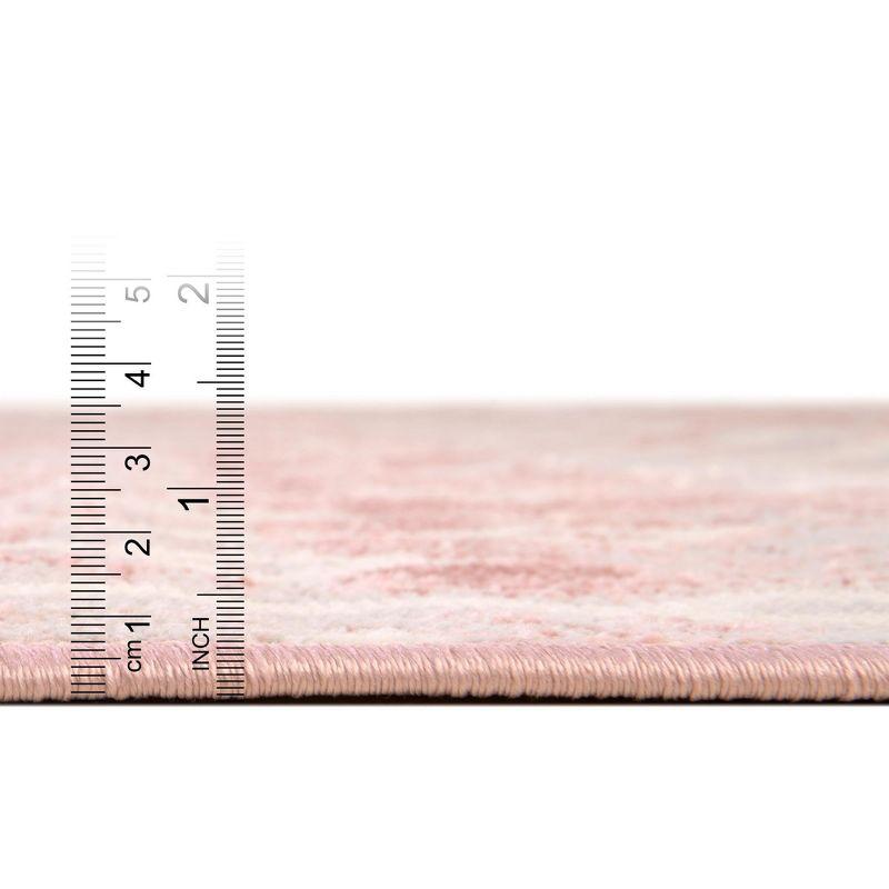 Unique Loom Bohemian Trellis Collection Area Rug - Gypsy (2' 7" x 10' Runner Dusty Rose/Ivory)