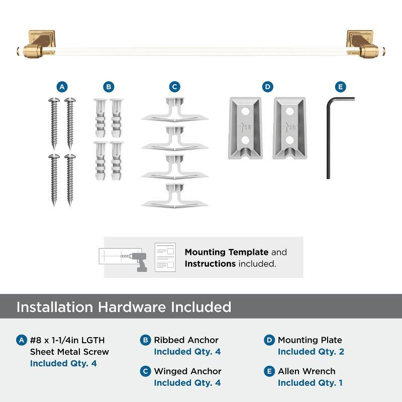 Glacio 26.25" Wall Mounted Towel Bar