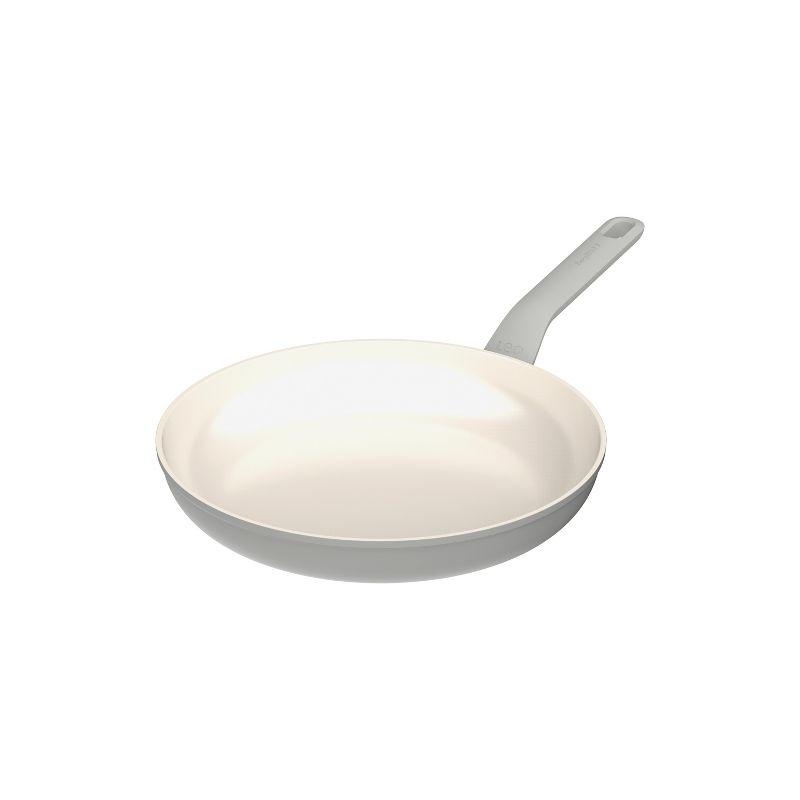 BergHOFF Balance Non-stick Ceramic 2Pc Frying Pan 9.5" and Nylon Turner 13.75", Recycled Aluminum, Moonmist