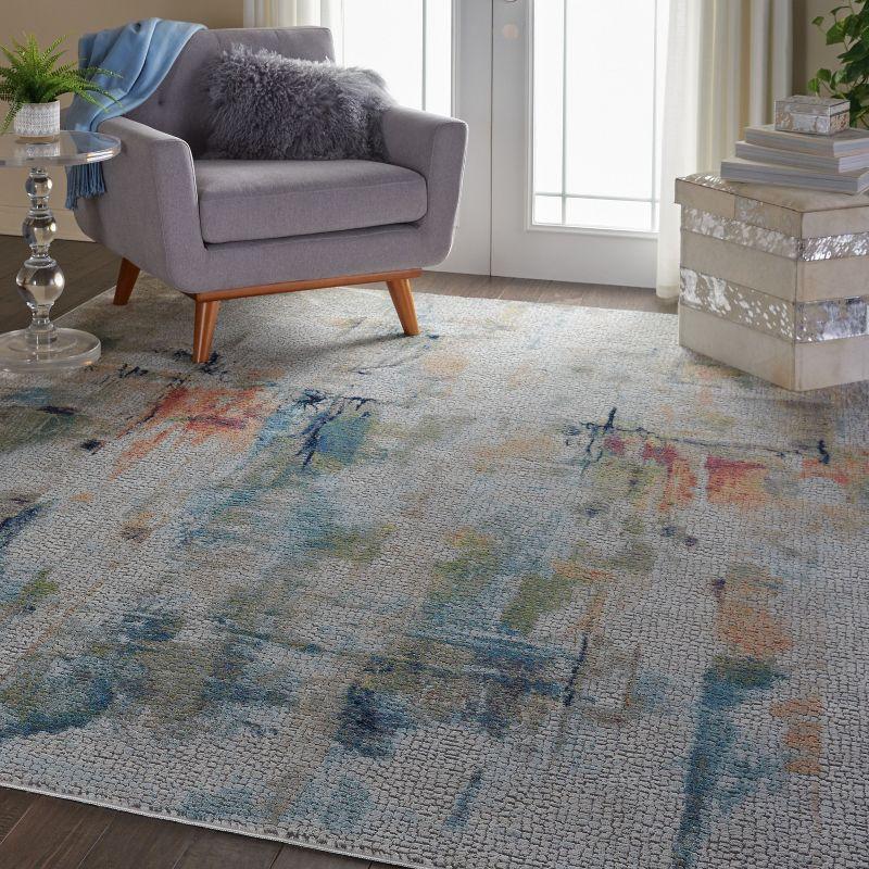 Global Vintage GLB09 Ivory/Multicolor Area Rug Abstract Artistic Brushstroke By Nourison